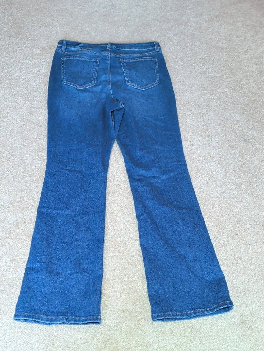 Style & Co. Boot Leg Jeans in Dark Blue Denim